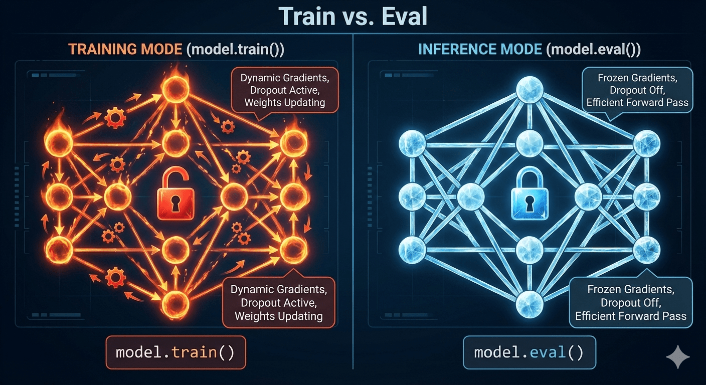 Code Concept — Train vs. Eval